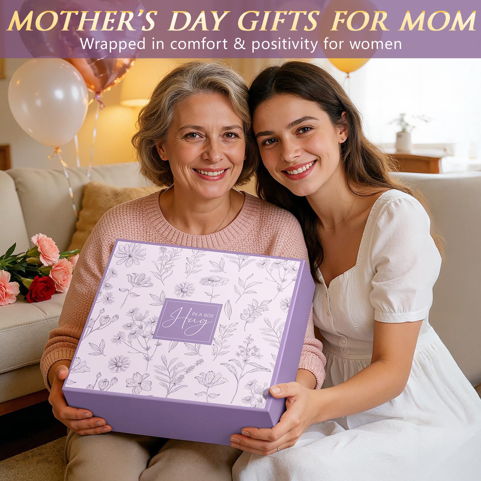 Luxury Spa Gift Basket for Women with 40oz Tumbler, Blanket, Candle, Bath Bomb & Self-Care Essentials