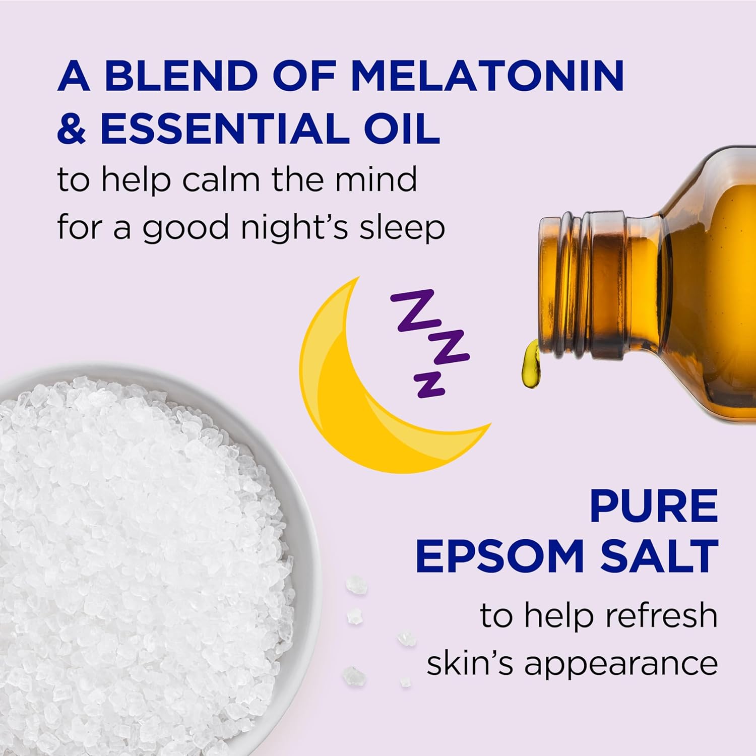 Dr Teal's Kids Gentle Epsom Salt Soak, Sleep Blend with Melatonin, Lavender & Chamomile Essential Oil, 2 lbs (Pack of 3) (Packaging May Vary)