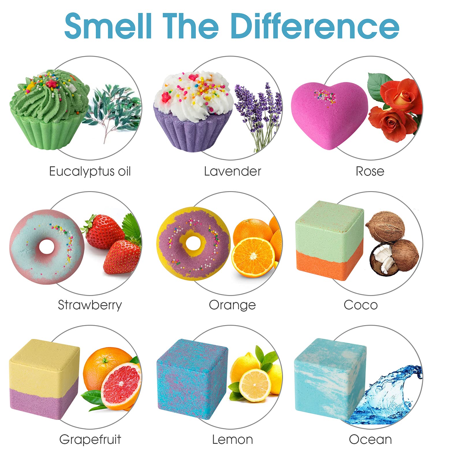 Natural Bath Bomb Gift Set