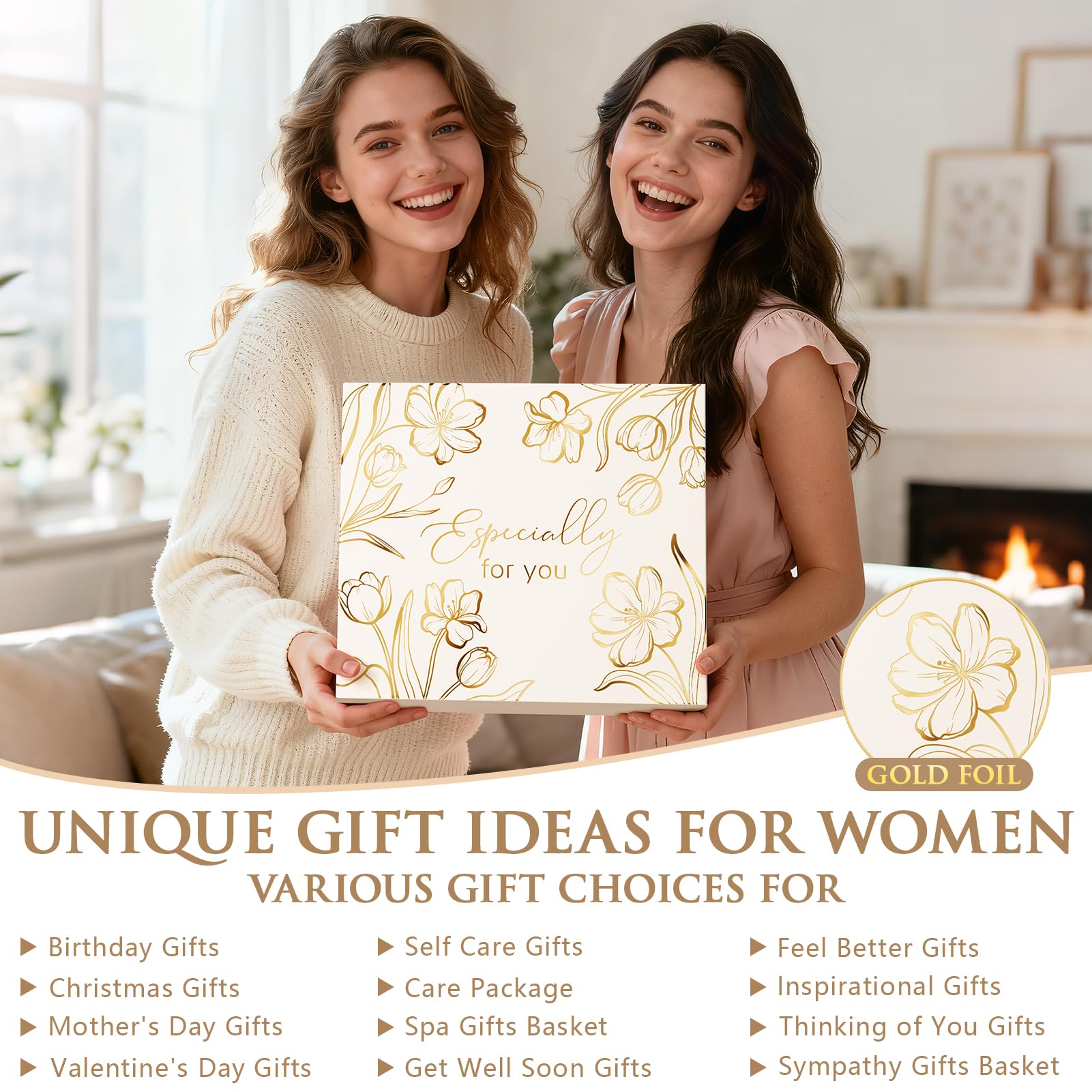 Gift Basket for Women – Self Care Spa Gift Set for Friend with Blanket, Tumbler & Relaxing Essentials.
