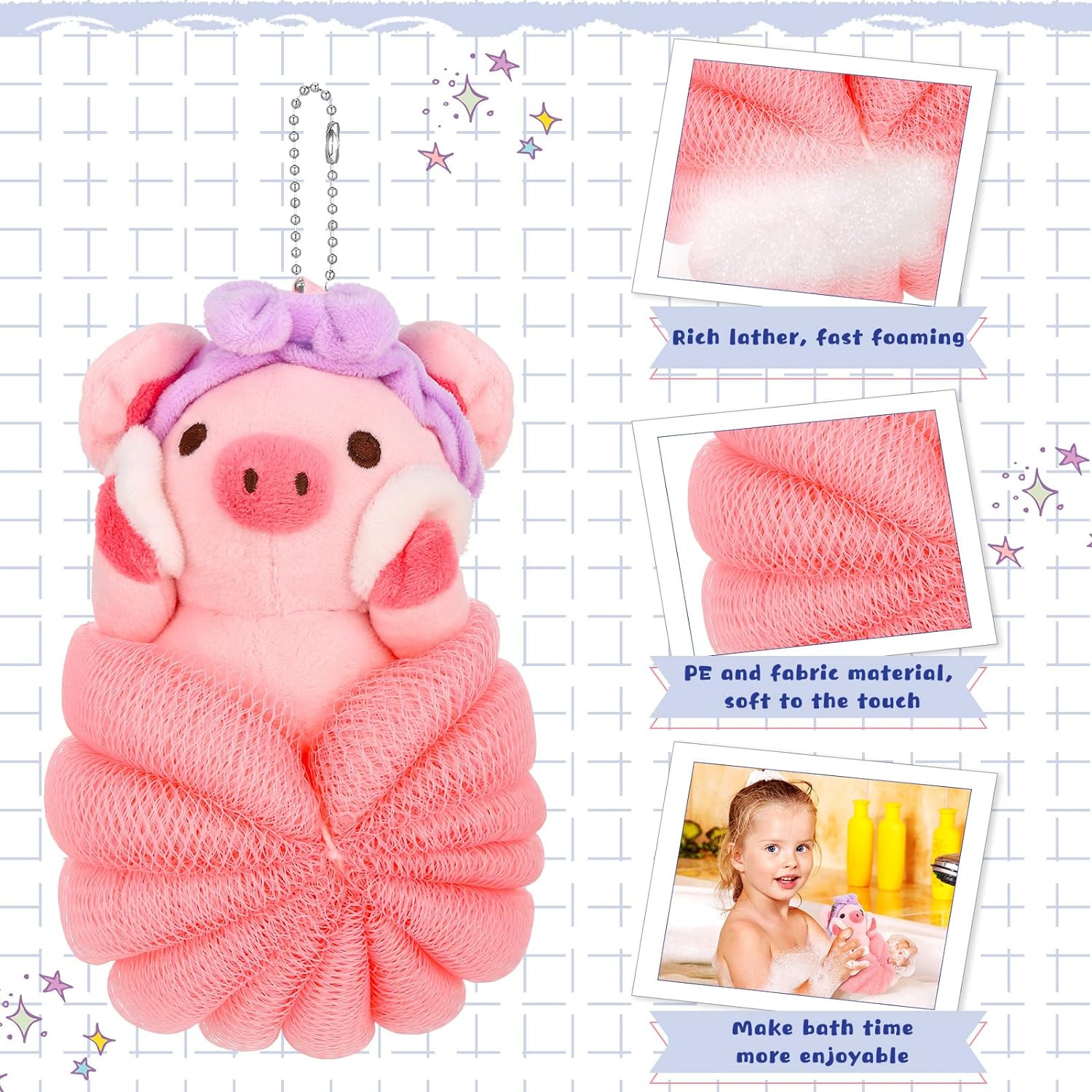 Animal Bath Sponge S