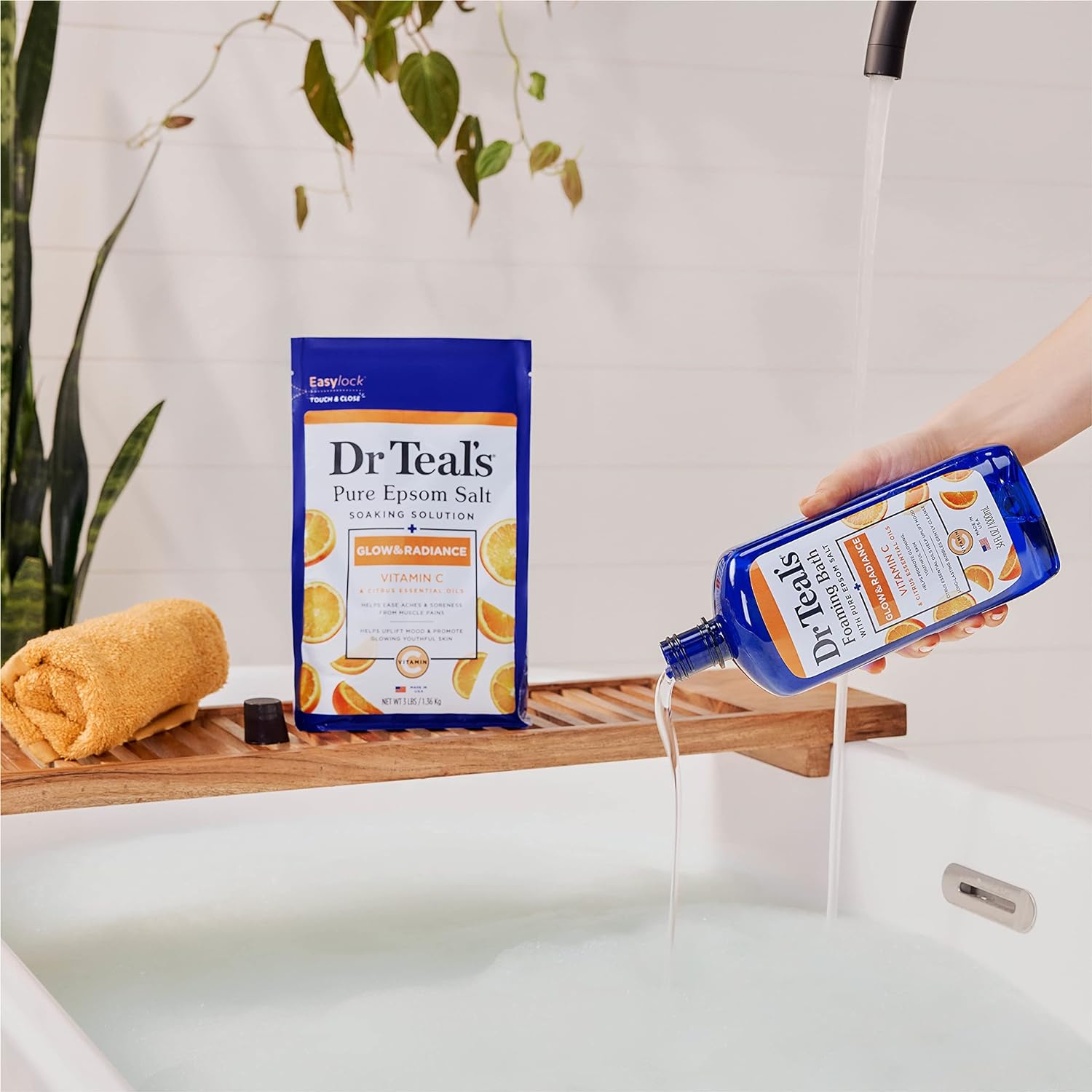 Dr Teal's Epsom Salt Soaking Solution, Soothe & Sleep, Lavender, 3lbs (Packaging May Vary)