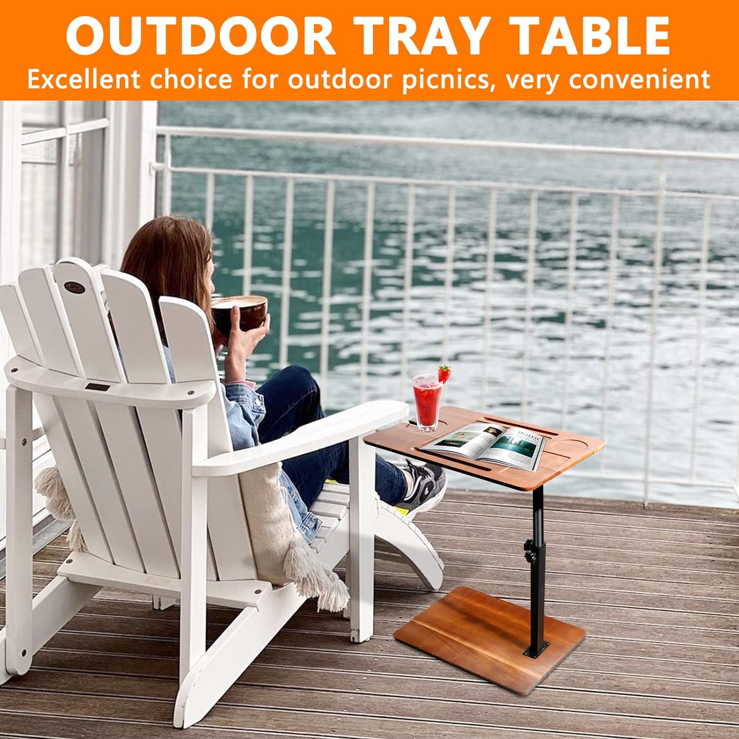 Adjustable Bathtub Tray Table