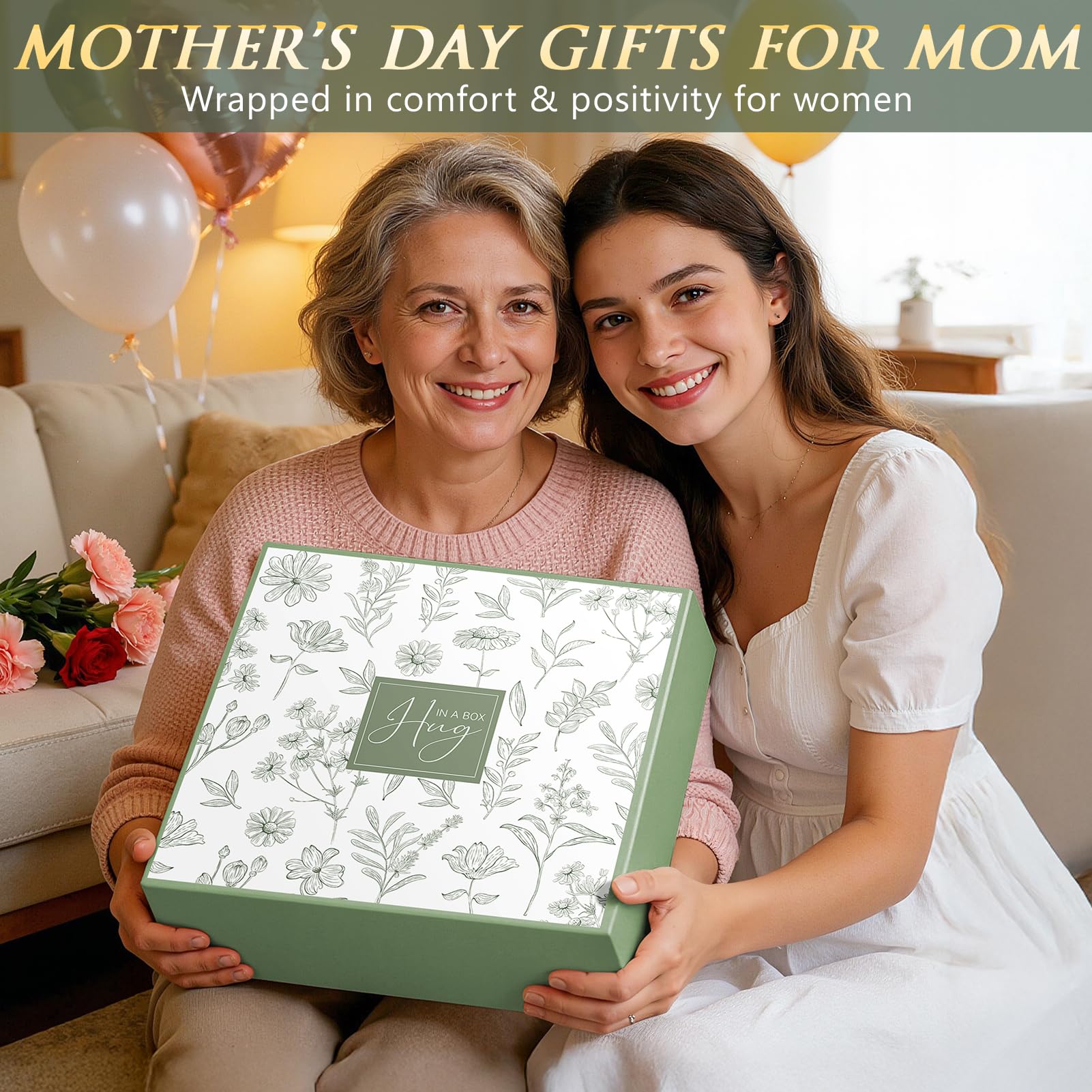 Cozy Self Care Gift Basket for Women – Luxury Spa Gift Set with Blanket, Tumbler & Relaxing Essentials .
