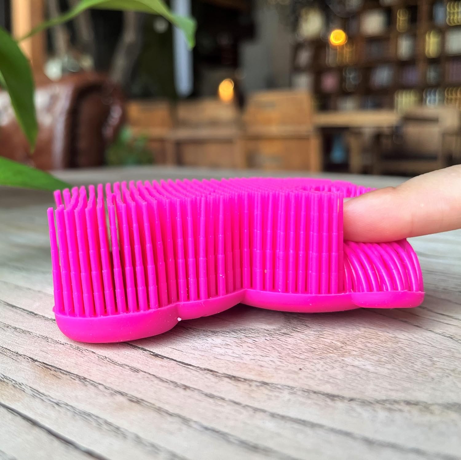 Premium Sensory Brush for Kids or Autism,Soft Silicone Body Scrubber,2 in 1 Sensory Room Occupational Therapy Sensory Brushes,Silicone Loofah,Pets Shower Brush Bath Brush Shampoo Brush(Whale-Teal)
