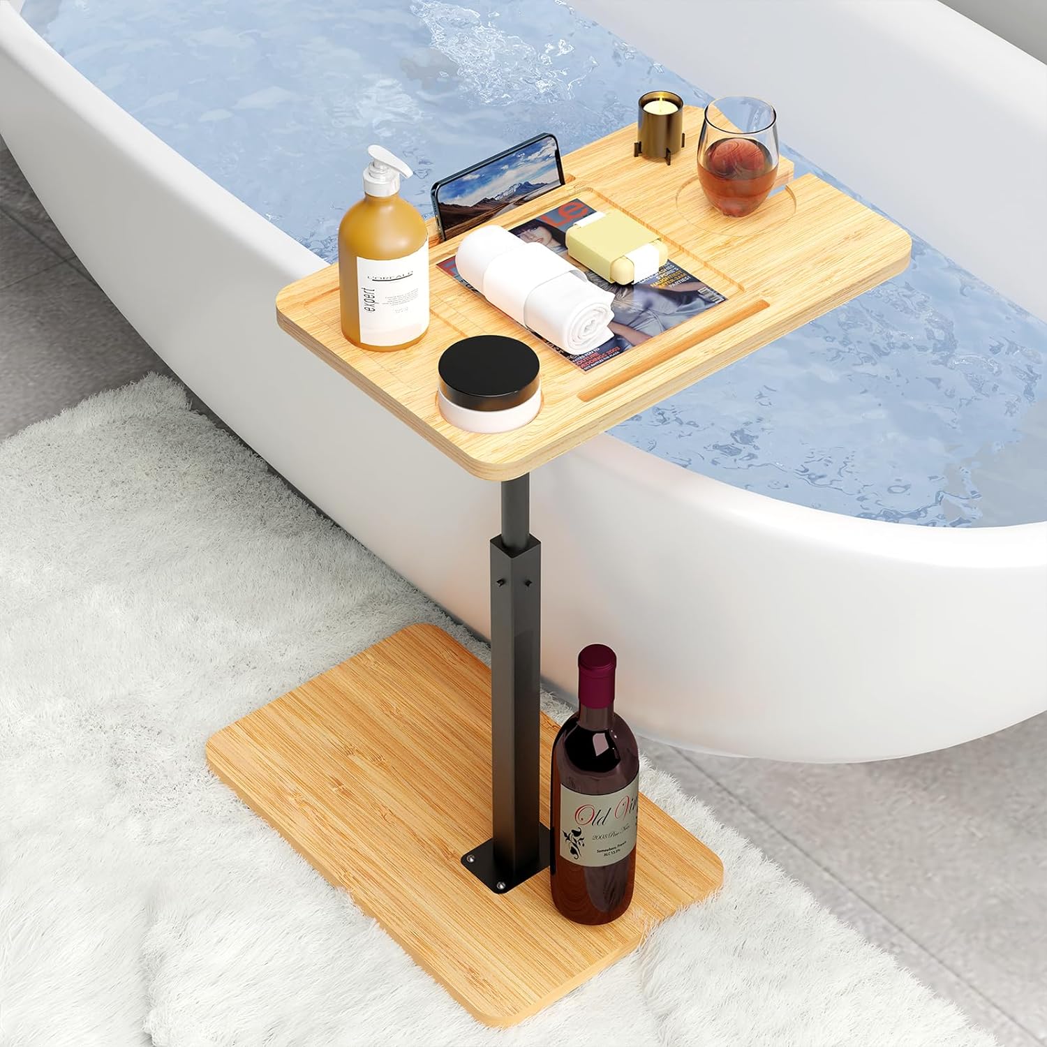Adjustable Bathtub Tray Table