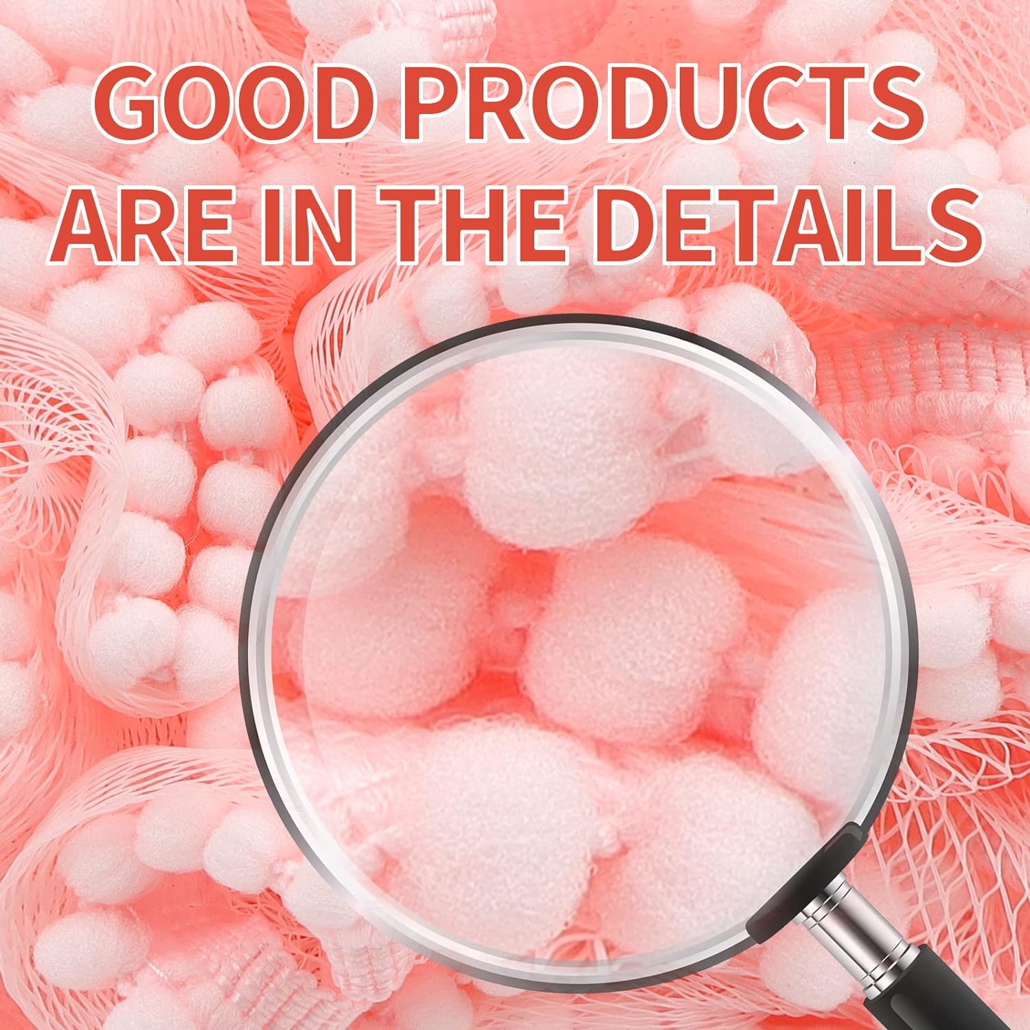 Bath Shower Sponge Soft Mesh Poufs Shower Loofah Ball Body Wash Scrubber Bath Sponge for Women and Men Soothing Face & Body Exfoliator (2Pcs 60)