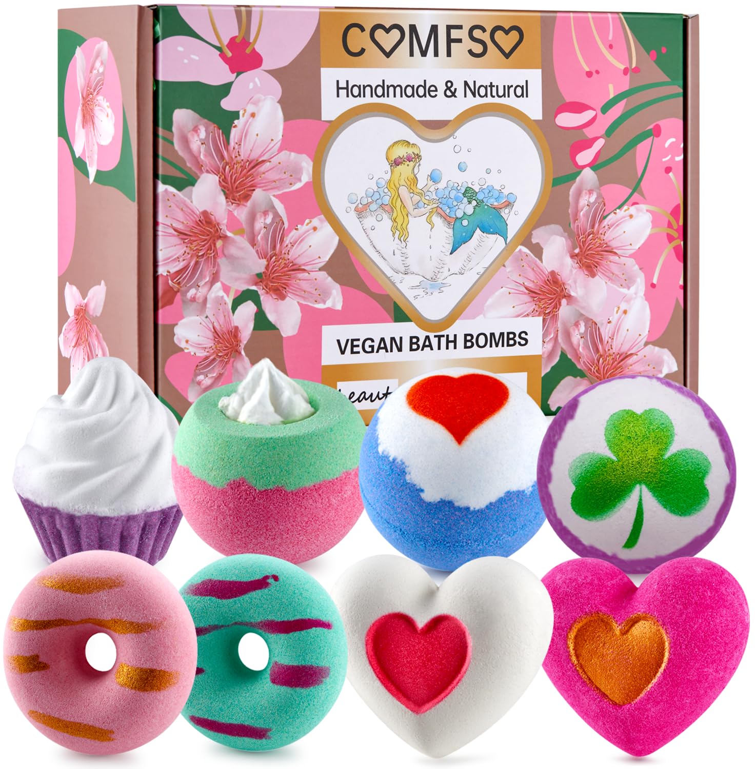 Natural Bath Bomb Gift Set