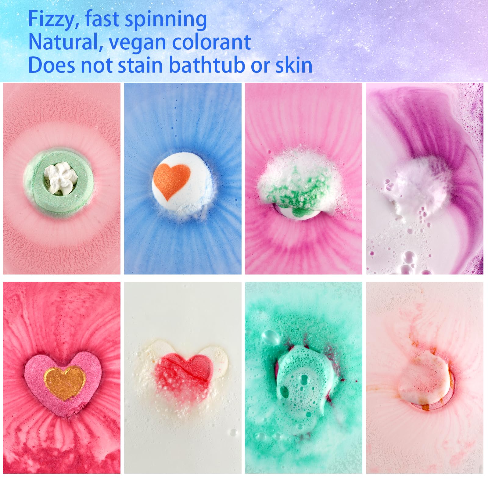 Natural Bath Bomb Gift Set
