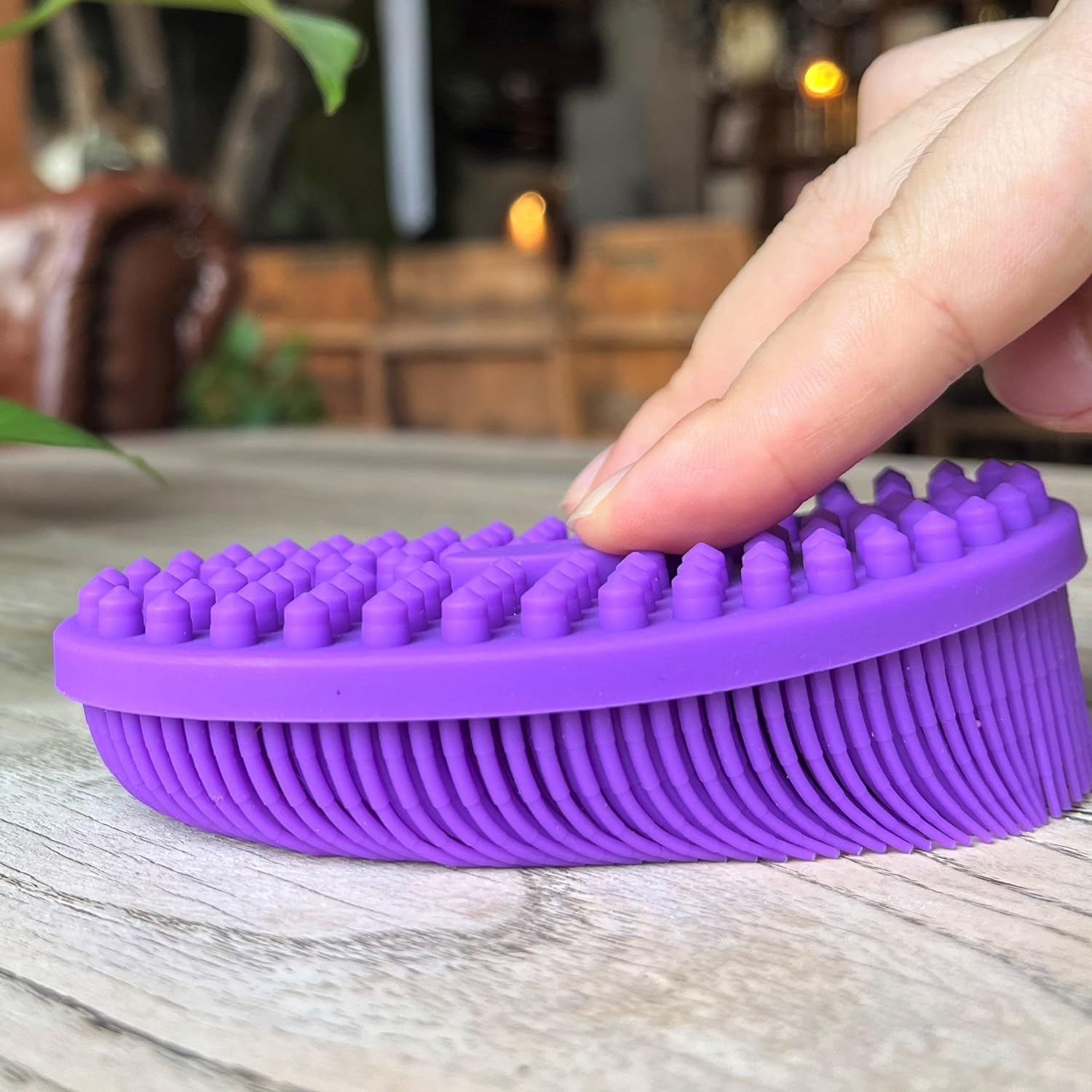 Premium Sensory Brush for Kids or Autism,Soft Silicone Body Scrubber,2 in 1 Sensory Room Occupational Therapy Sensory Brushes,Silicone Loofah,Pets Shower Brush Bath Brush Shampoo Brush(Whale-Teal)