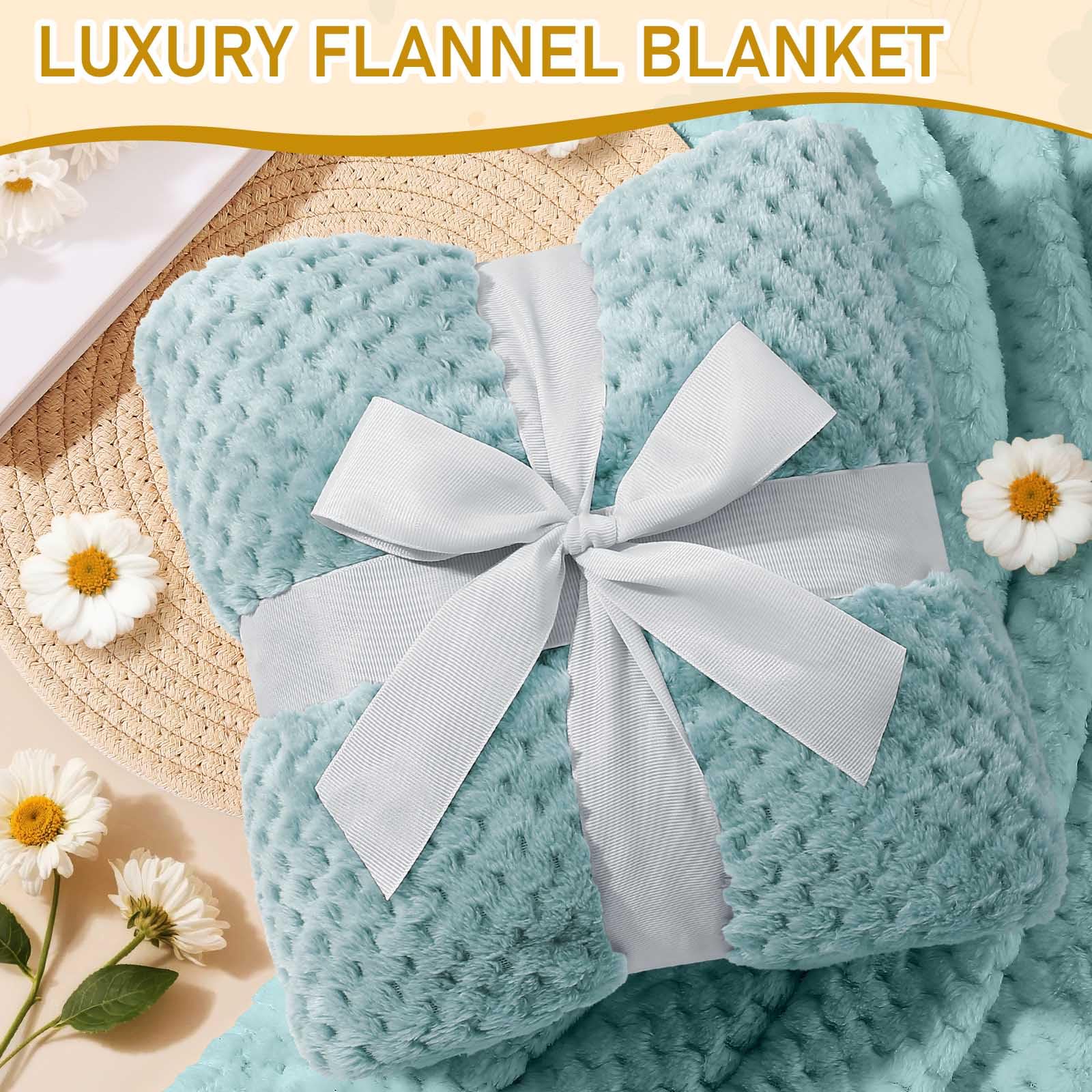 Luxury Gift Basket for Women – Daisy Glass Cup, Cozy Blanket & Self Care Essentials
