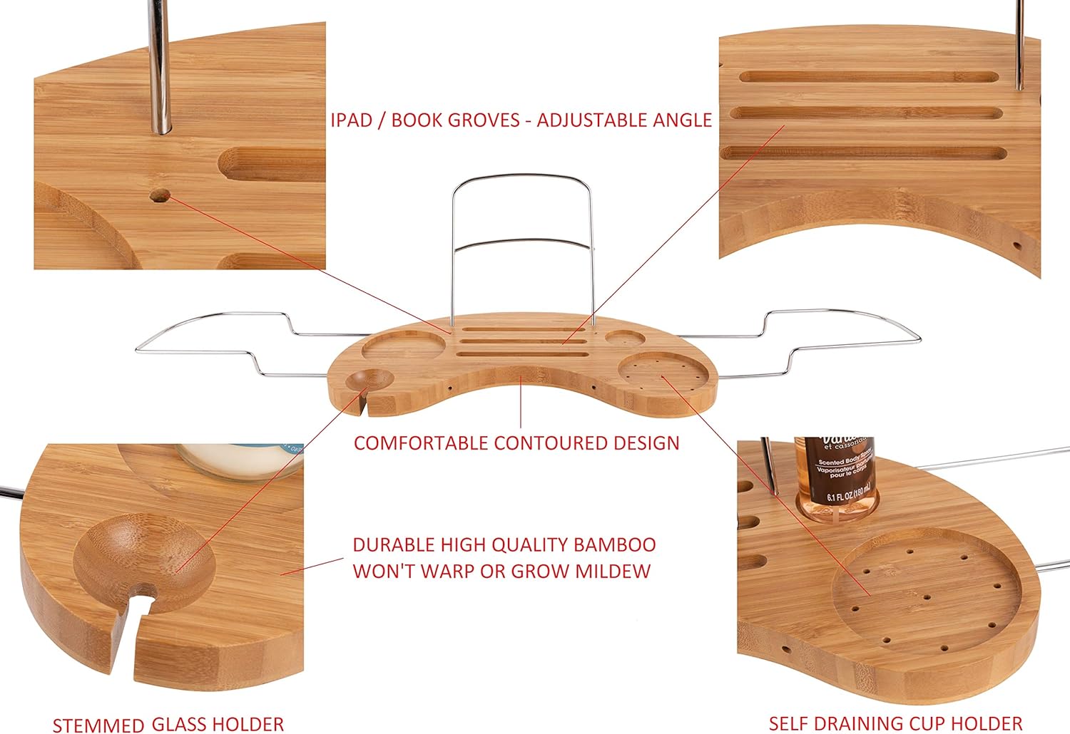Bamboo Bath Caddy