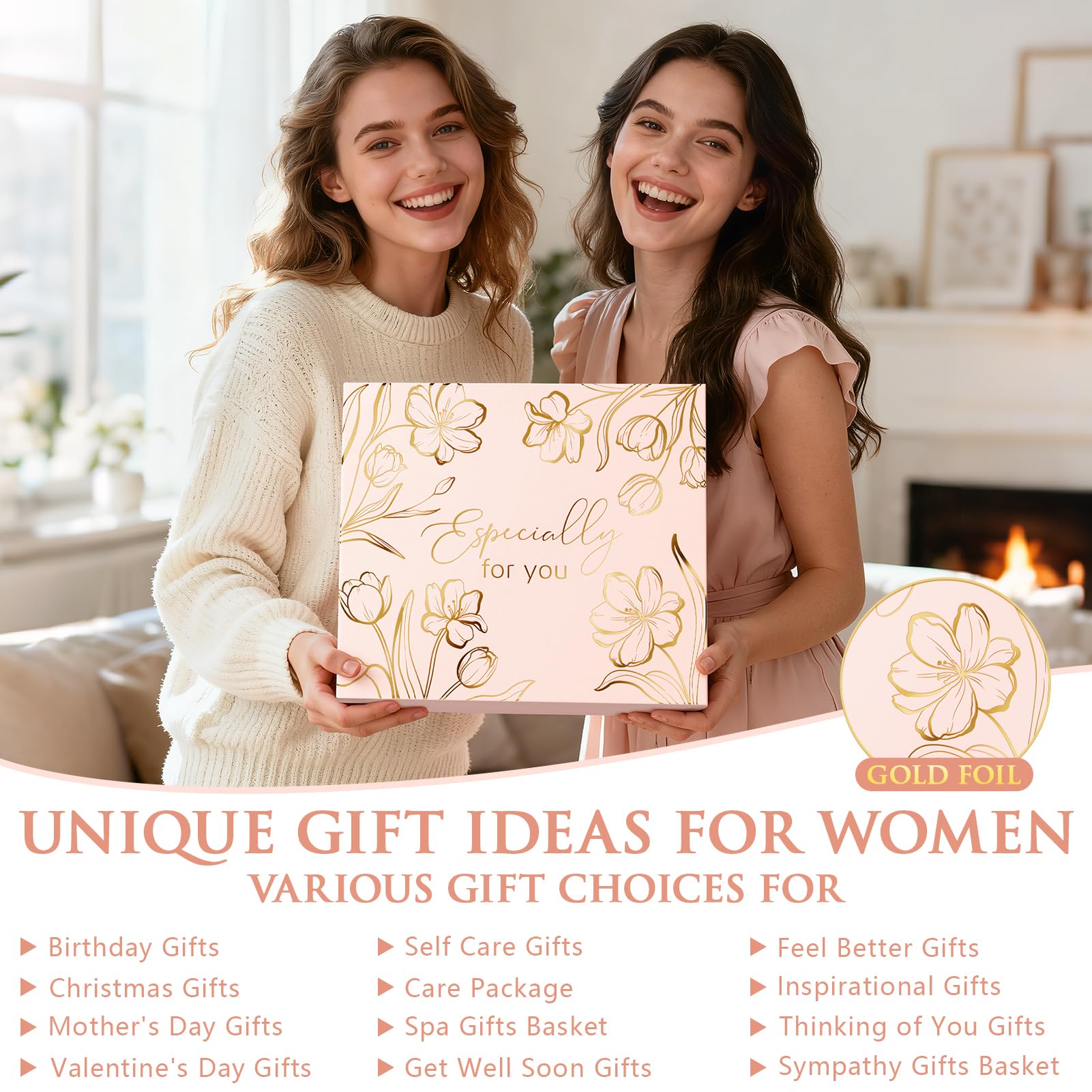 Gift Basket for Women – Self Care Spa Gift Set for Friend with Blanket, Tumbler & Relaxing Essentials.