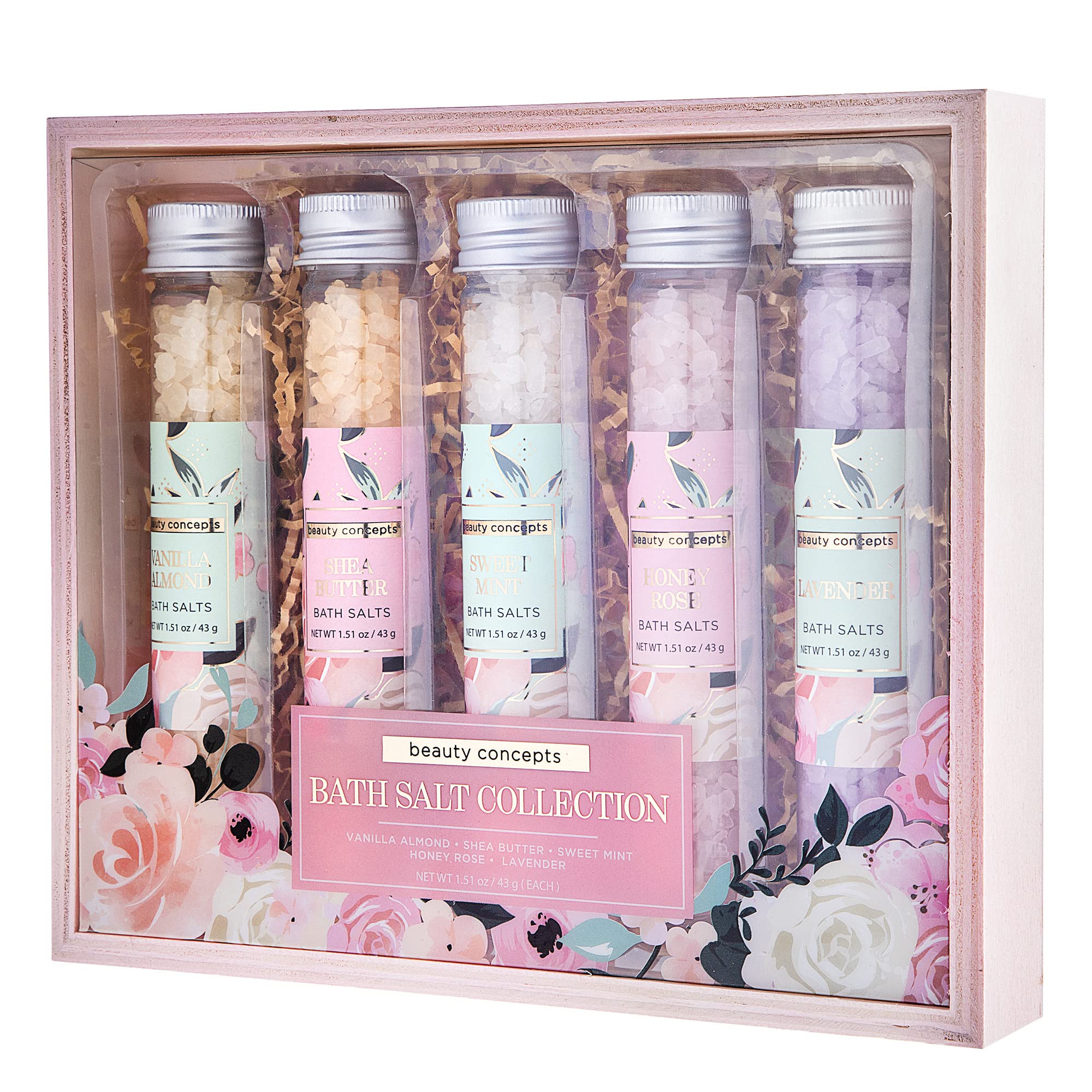 B.C. Beauty Concepts Aromatherapy Bath Salts- Epsom Salts for Soaking, Relaxing Bath Spa Set