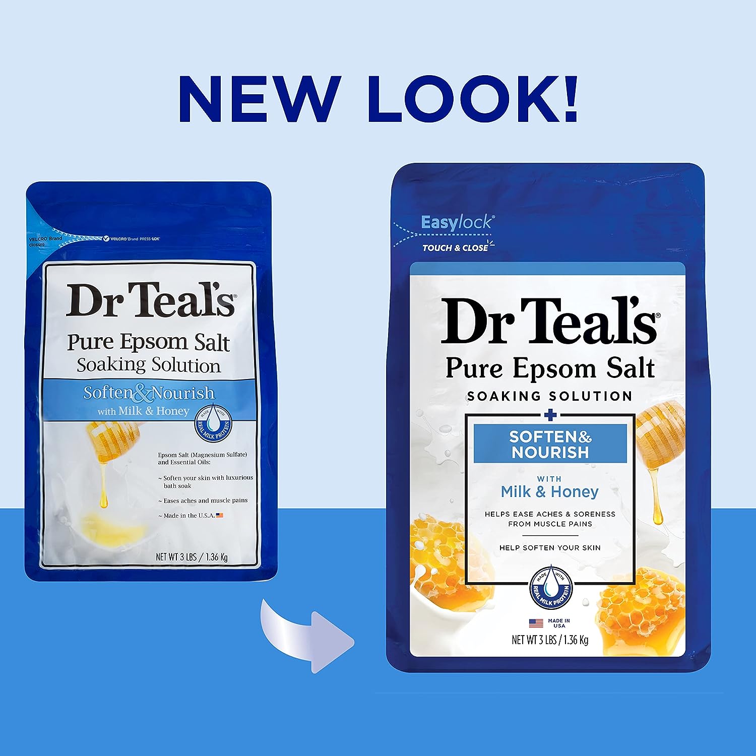 Dr Teal's Epsom Salt Soaking Solution, Soothe & Sleep, Lavender, 3lbs (Packaging May Vary)