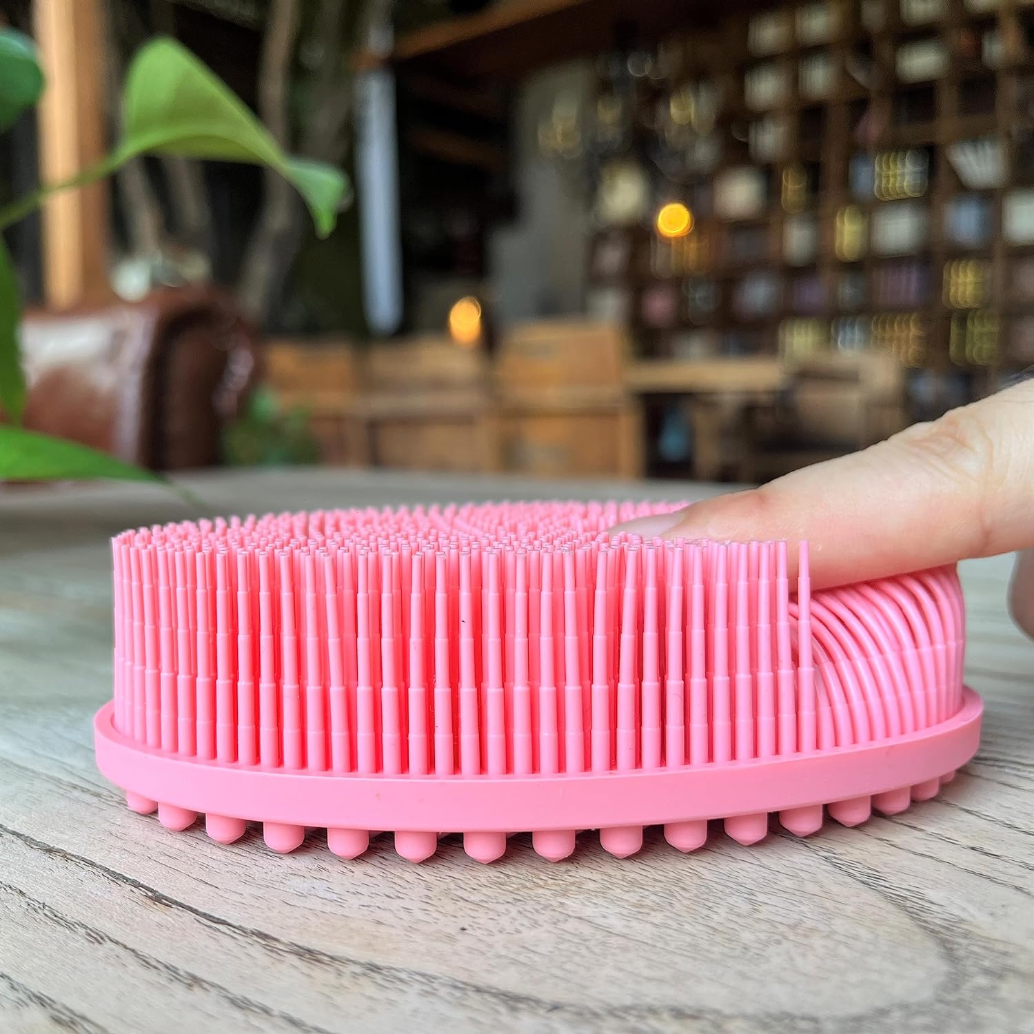 Premium Sensory Brush for Kids or Autism,Soft Silicone Body Scrubber,2 in 1 Sensory Room Occupational Therapy Sensory Brushes,Silicone Loofah,Pets Shower Brush Bath Brush Shampoo Brush(Whale-Teal)