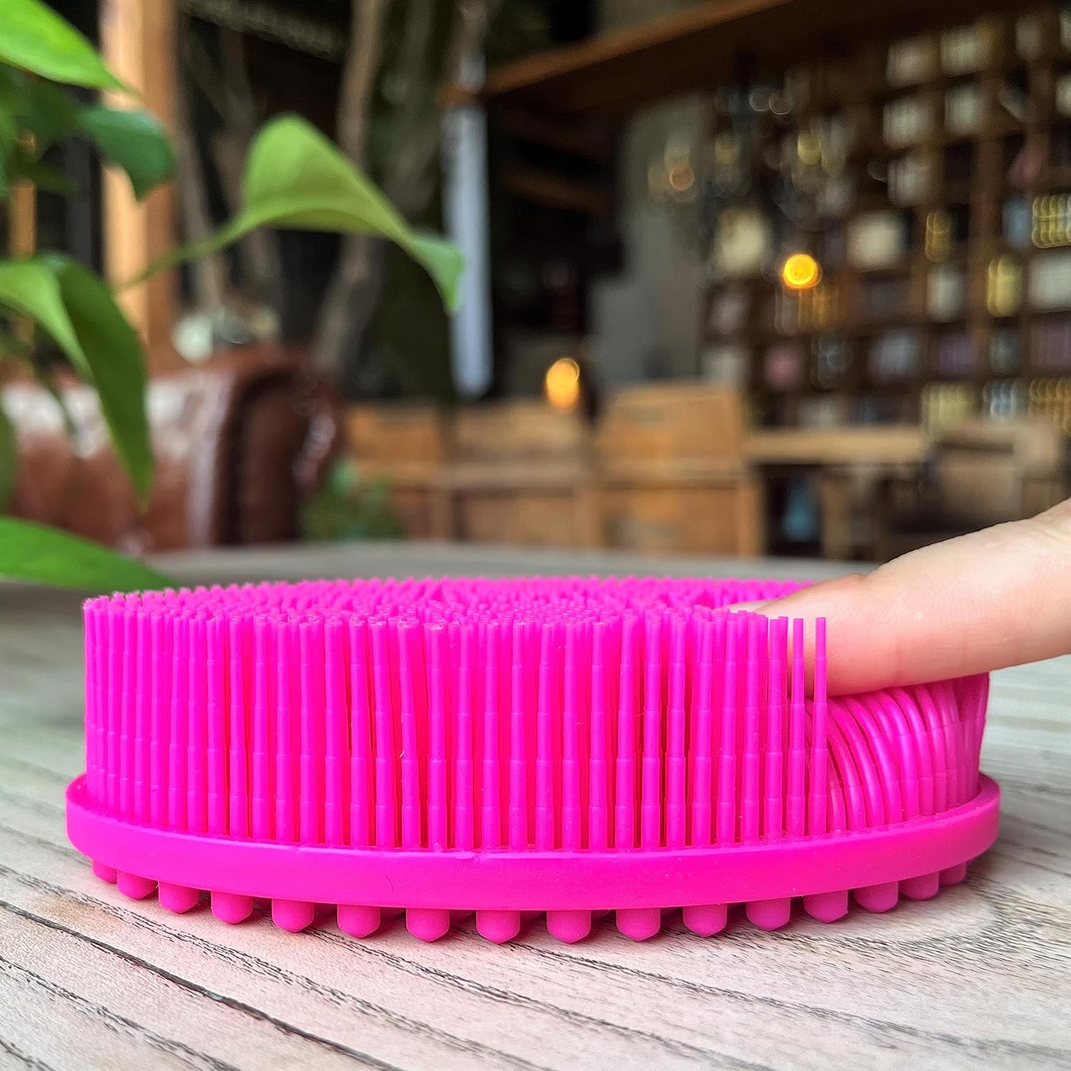 Premium Sensory Brush for Kids or Autism,Soft Silicone Body Scrubber,2 in 1 Sensory Room Occupational Therapy Sensory Brushes,Silicone Loofah,Pets Shower Brush Bath Brush Shampoo Brush(Whale-Teal)