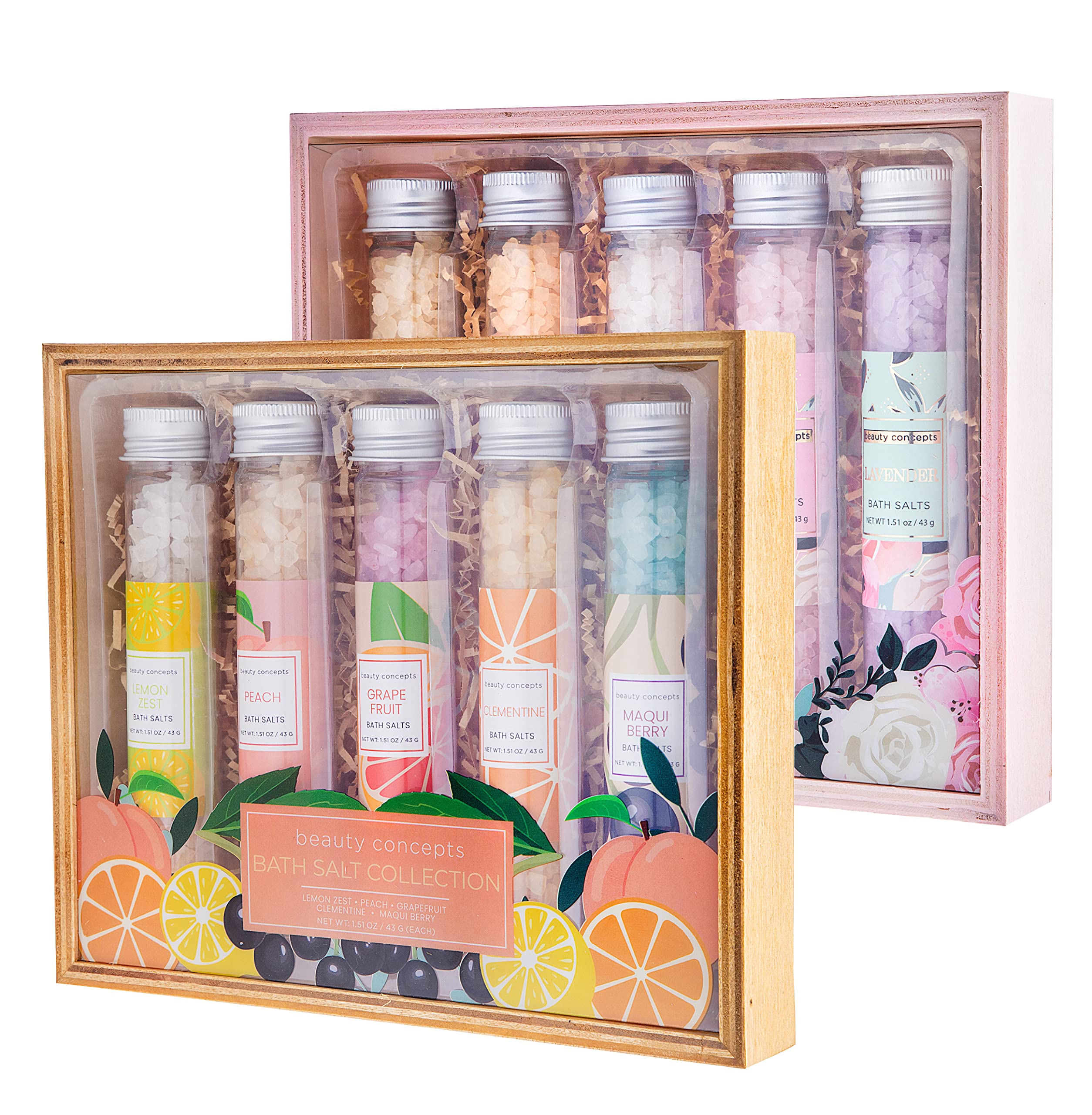 B.C. Beauty Concepts Aromatherapy Bath Salts- Epsom Salts for Soaking, Relaxing Bath Spa Set