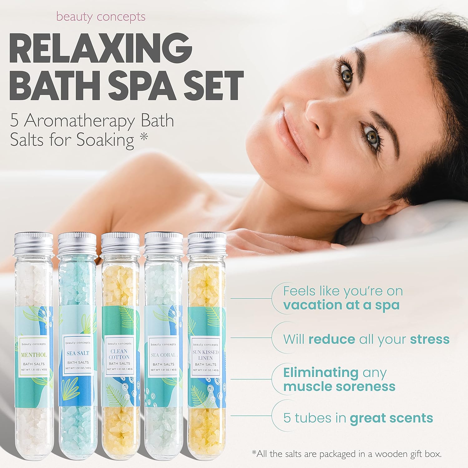 Luxury Bath Salt Gift Set – Aromatherapy Collection