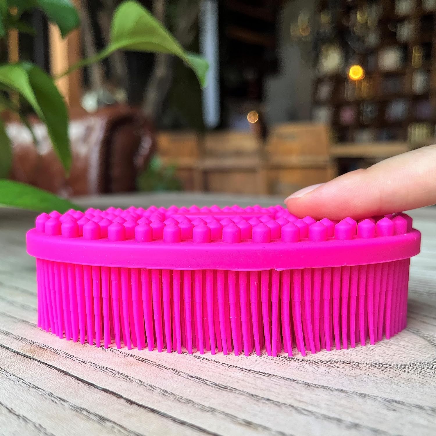 Premium Sensory Brush for Kids or Autism,Soft Silicone Body Scrubber,2 in 1 Sensory Room Occupational Therapy Sensory Brushes,Silicone Loofah,Pets Shower Brush Bath Brush Shampoo Brush(Whale-Teal)