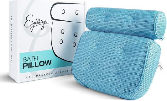Ultimate Relaxation Bathtub Pillow - Excellent Head Support, Stay Home Must Have Bubble Bath Accessories. Luxury Almohada de bañera