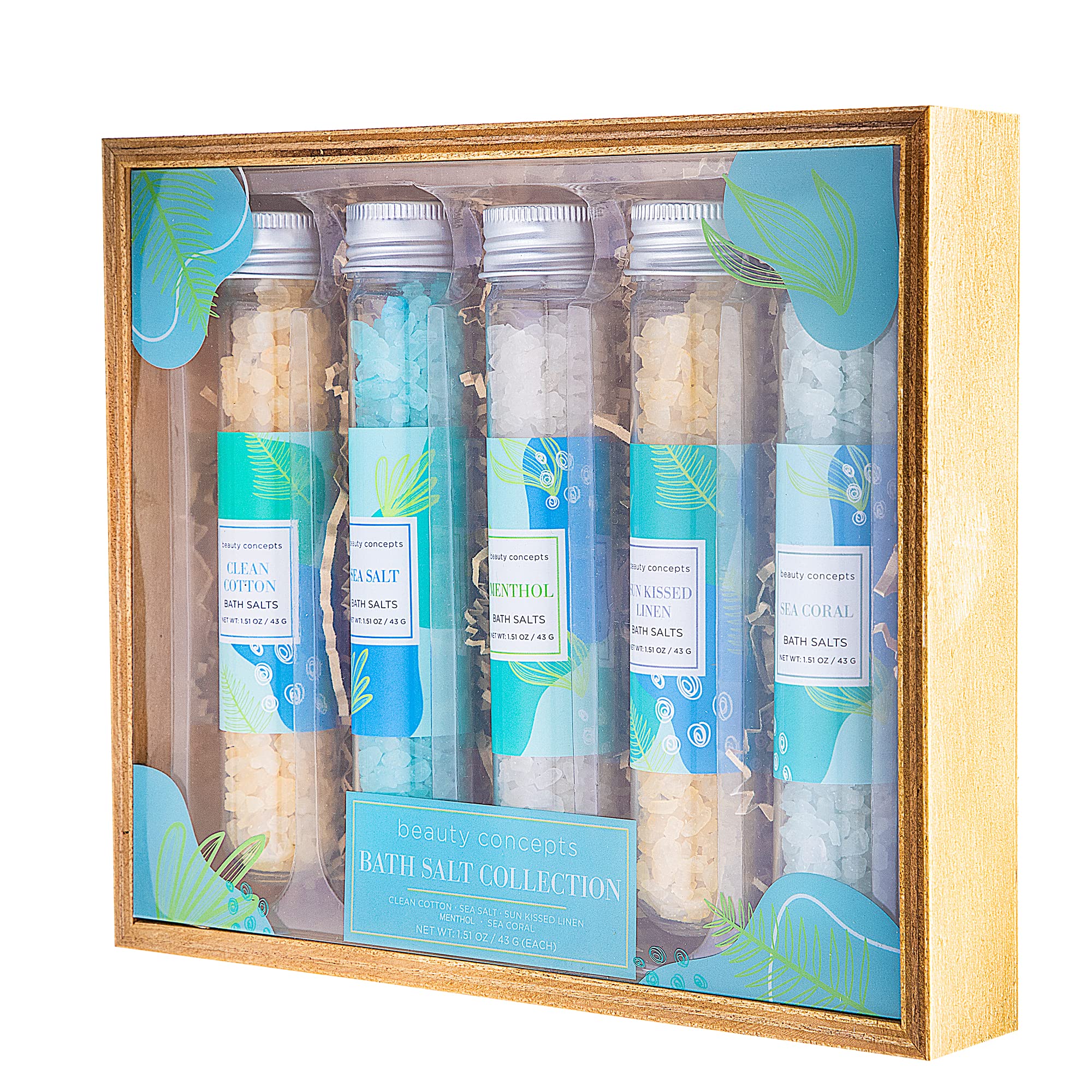 B.C. Beauty Concepts Aromatherapy Bath Salts- Epsom Salts for Soaking, Relaxing Bath Spa Set