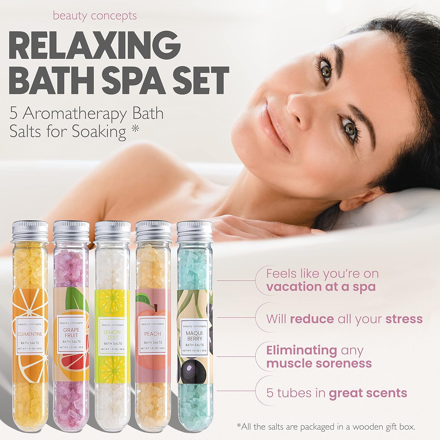 Luxury Bath Salt Gift Set – Aromatherapy Collection