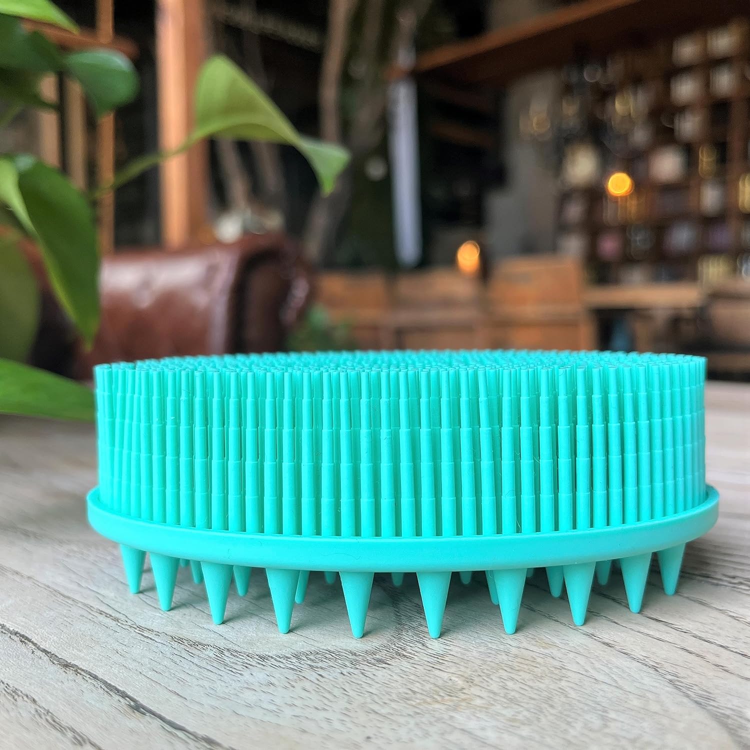Premium Sensory Brush for Kids or Autism,Soft Silicone Body Scrubber,2 in 1 Sensory Room Occupational Therapy Sensory Brushes,Silicone Loofah,Pets Shower Brush Bath Brush Shampoo Brush(Whale-Teal)