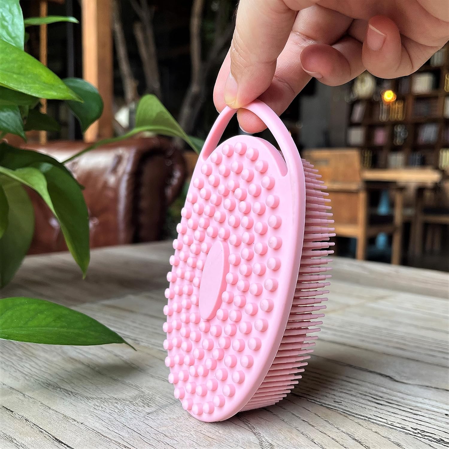 Premium Sensory Brush for Kids or Autism,Soft Silicone Body Scrubber,2 in 1 Sensory Room Occupational Therapy Sensory Brushes,Silicone Loofah,Pets Shower Brush Bath Brush Shampoo Brush(Whale-Teal)