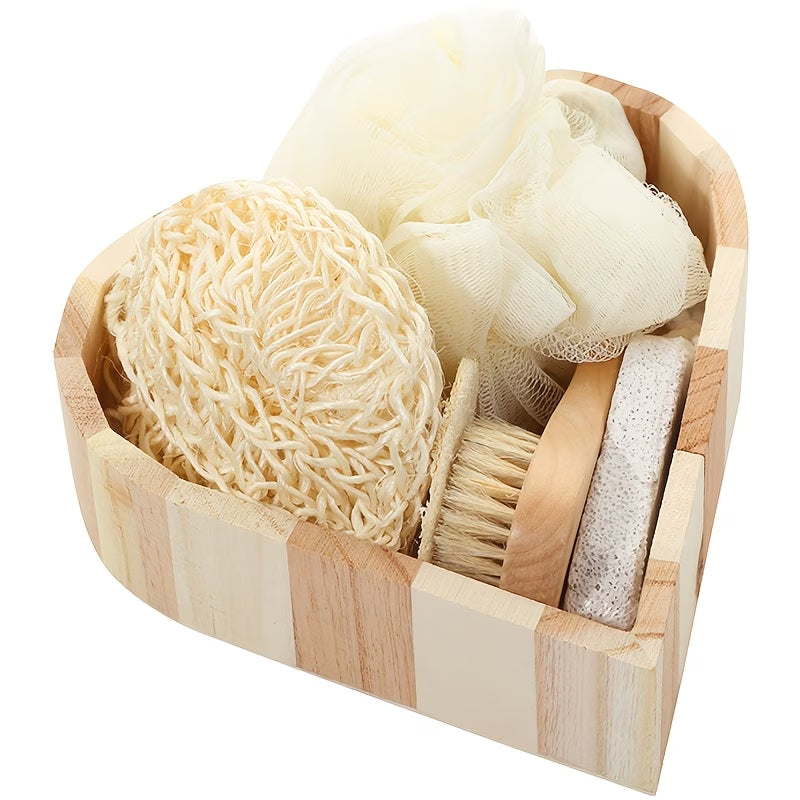 6pcs Spa Gift Set for Skin & Hair Care (Facial Roller, Comb & Exfoliating Tools)
